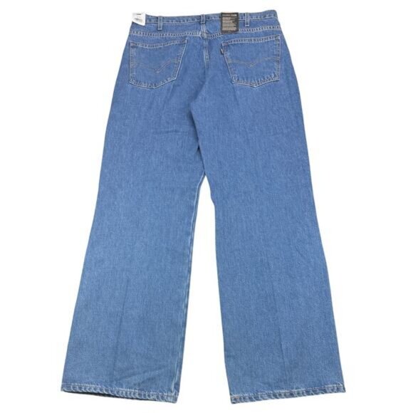 NWT LEVI'S Premium Sta-prest Flare Wide Leg Men's Jeans Size 32 x 32 - Picture 4 of 9